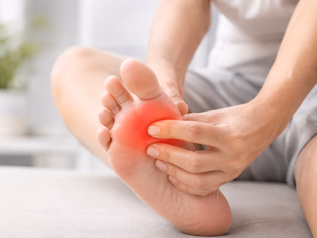 Podiatrist examining forefoot and ball-of-foot pain at Active Step clinic in Fareham